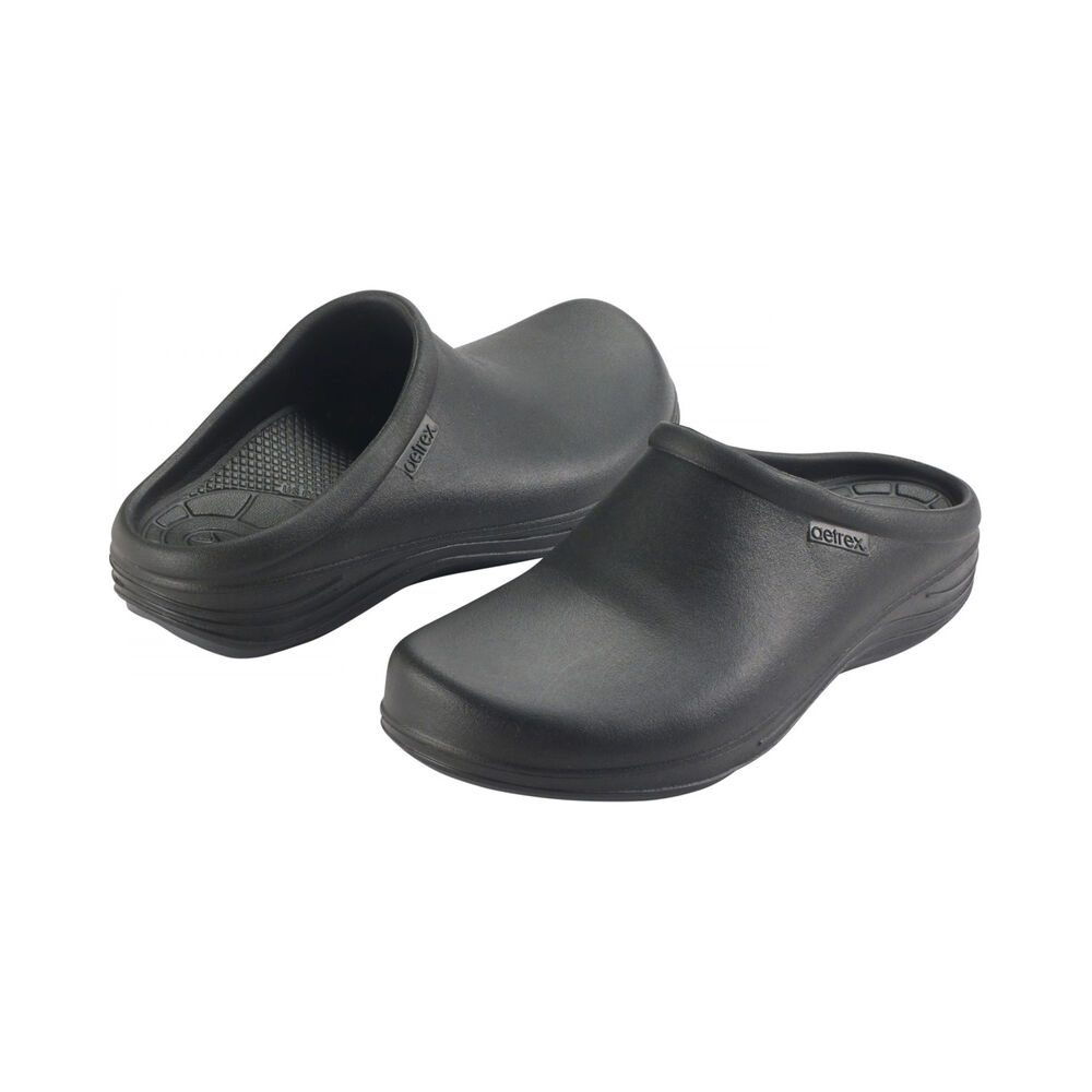 Aetrex Women's Bondi Orthotic Clogs - Black | USA EZ0FK33